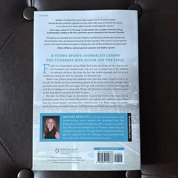 Sideline Confidential, a novel by Brooke Bentley, paperback book. - Picture 2 of 6